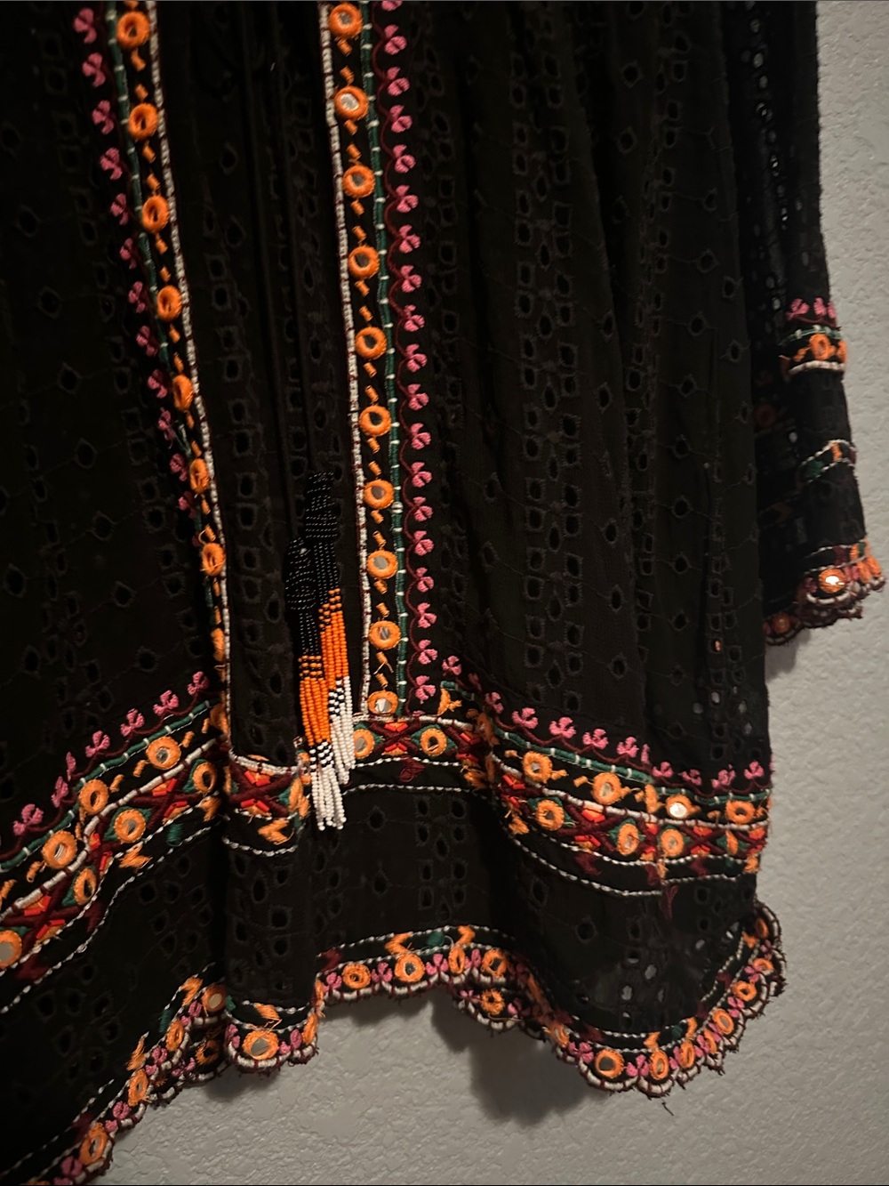 Revolve Hemant & Nandita Boho Embroidered Eyelet Dress - Picture 8 of 9